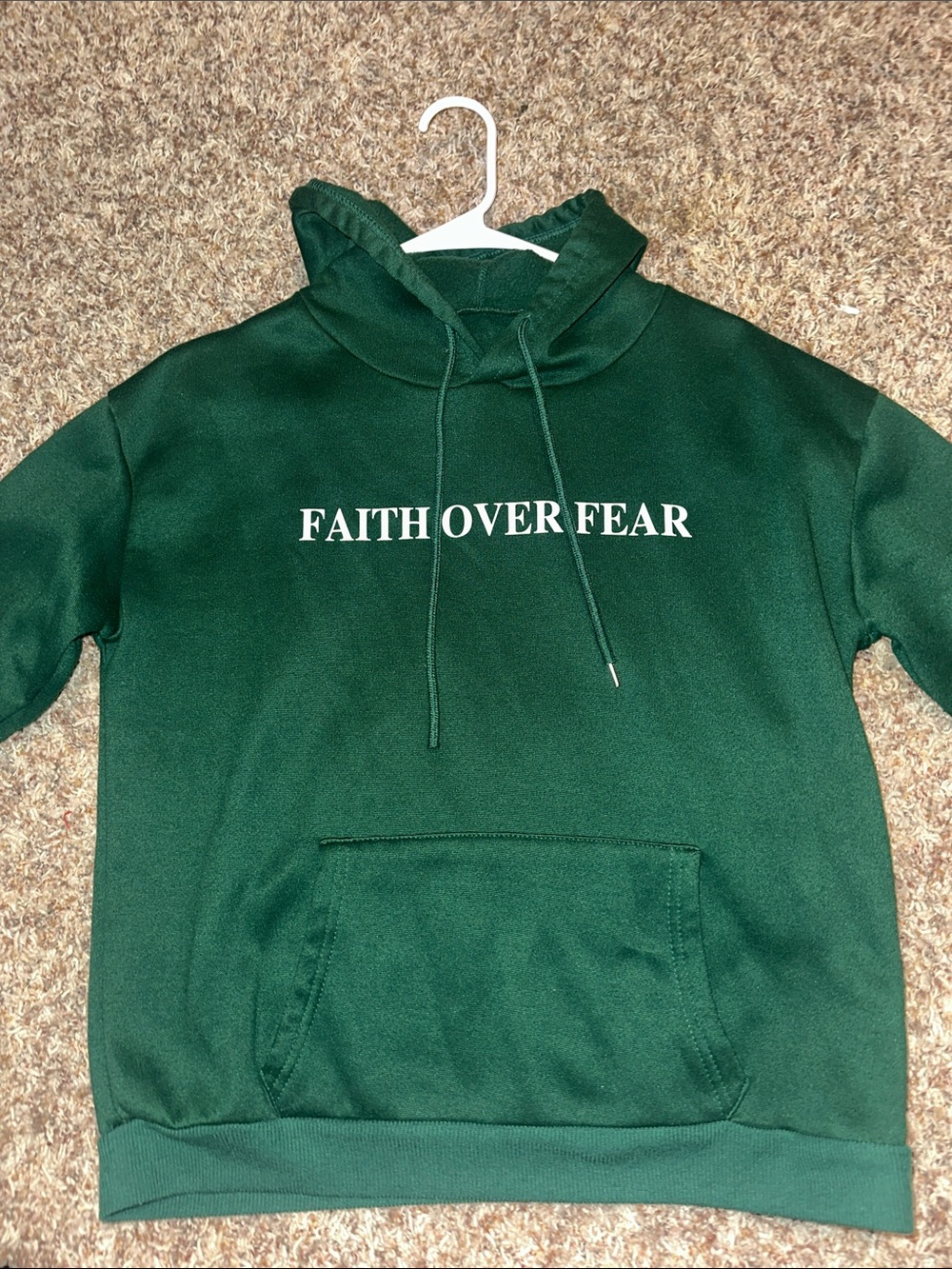SHEIN “FAITH OVER FEAR” Hoodie